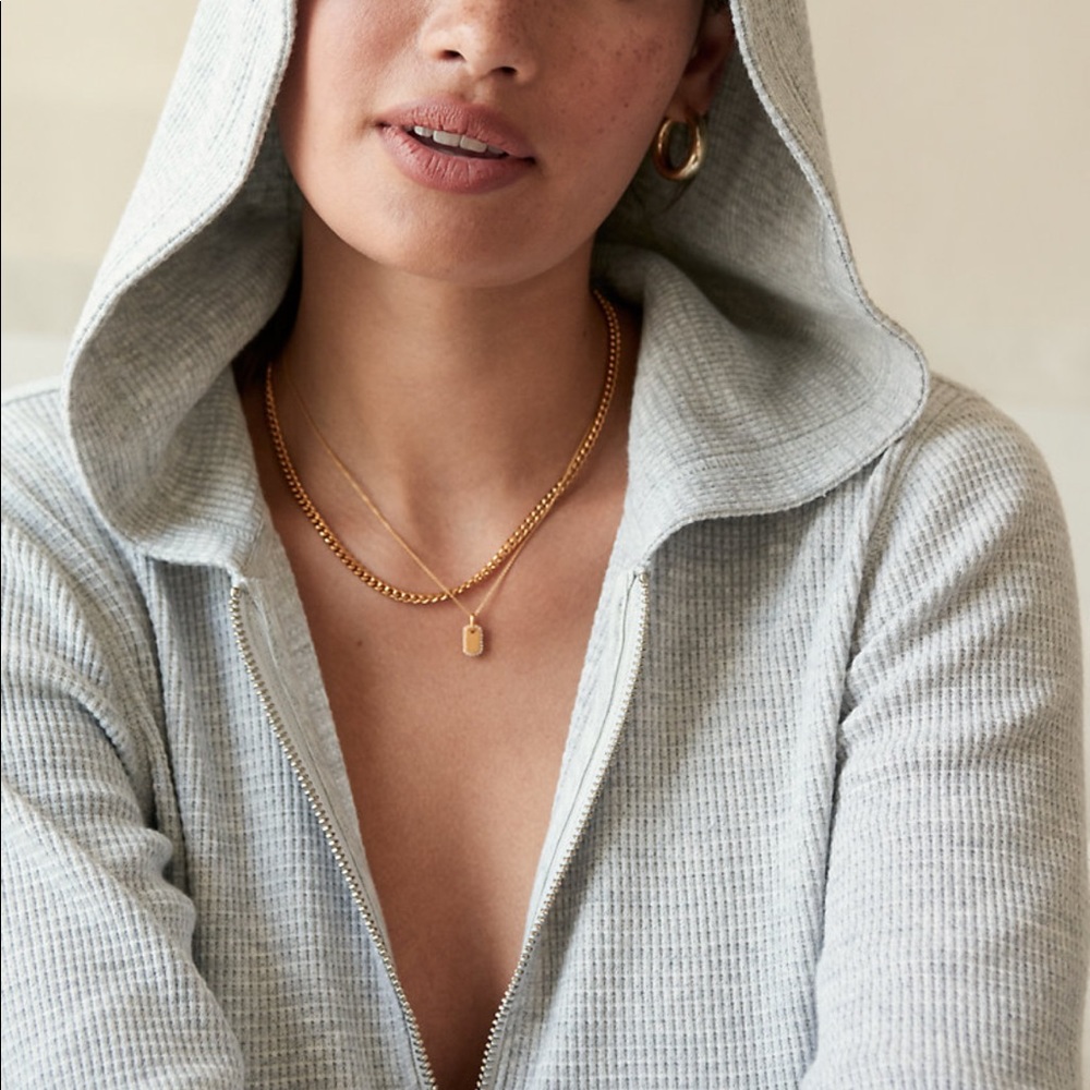 Aritzia Tna Thermal Zip Hoodie - Picture 3 of 8
